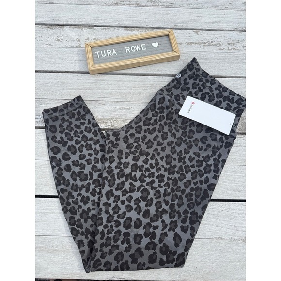 lululemon athletica Pants - Lululemon Align High-Rise Pant 28" True Leopard Black Multi Size 14 NWT 🖤🐆